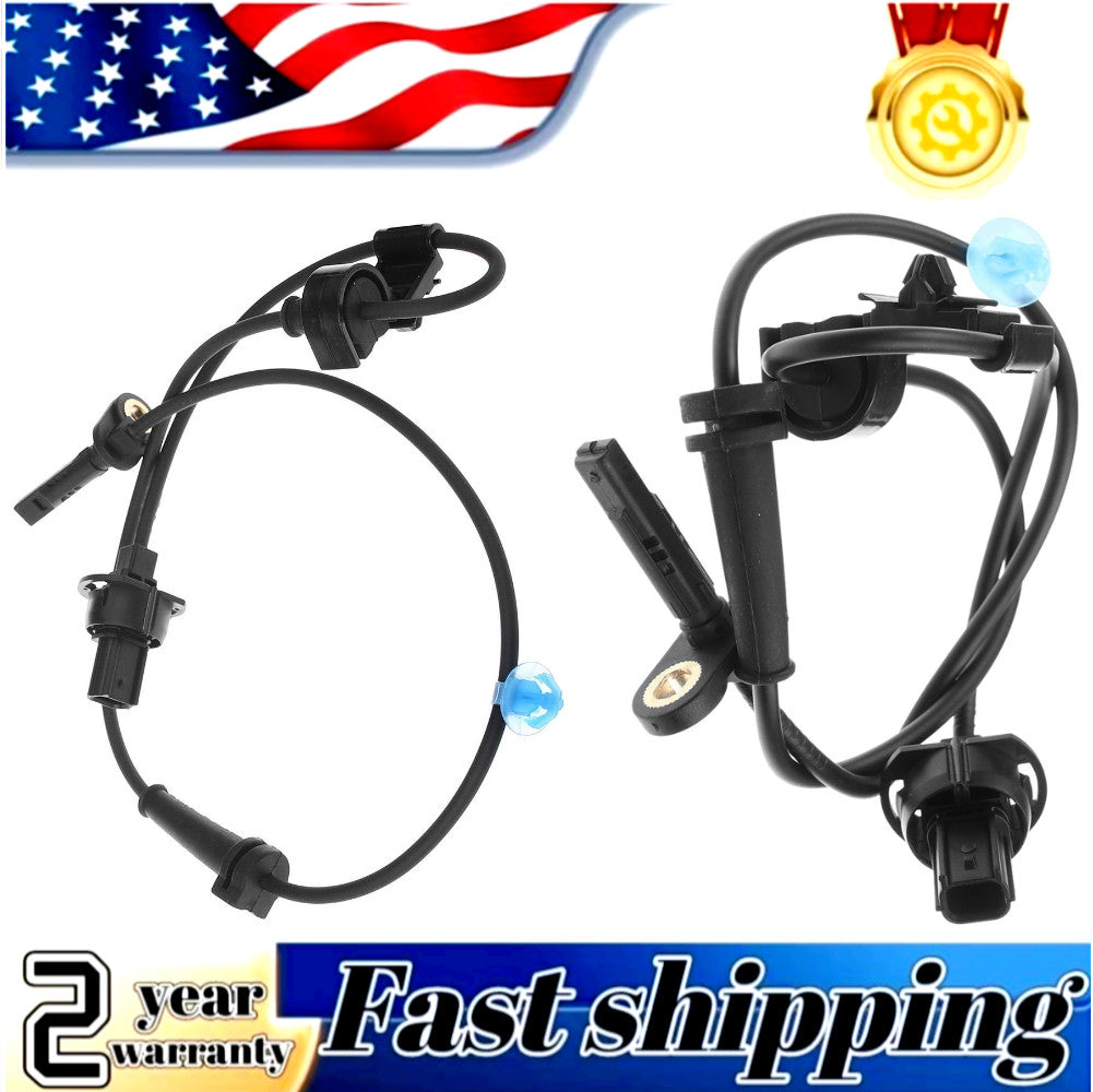 Two front-side ABS wheel speed sensors with 2 pins for Honda Odyssey 2011-2017.