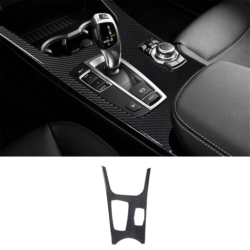 Carbon Fiber Center Console Panel Cover Trim for BMW X3 F25 X4 F26 2011-2017