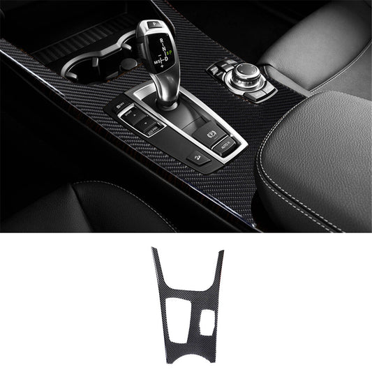 Carbon Fiber Center Console Panel Cover Trim for BMW X3 F25 X4 F26 2011-2017