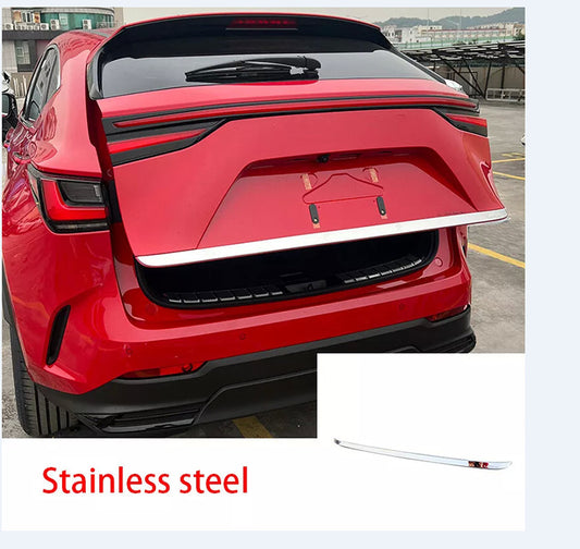 for Lexus NX250 350 450h 2022-2024 Chrome Steel Rear Door Trunk Lid Cover Trim