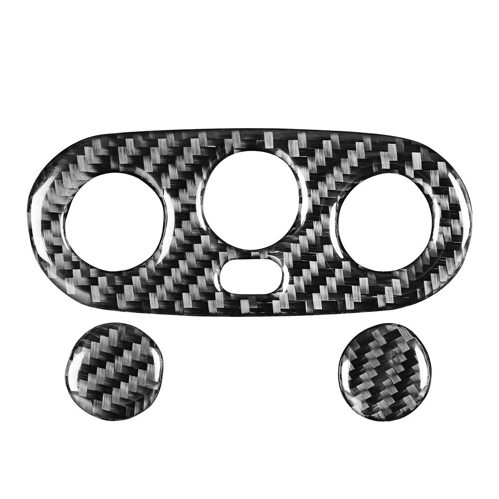 Inner Side Mirror Adjust Buttons Trim Carbon Fiber for Mini Cooper R50 R53 05-06