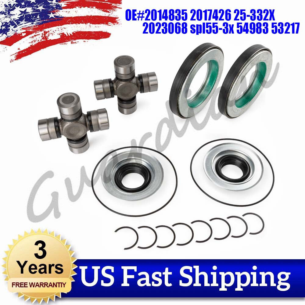 Front axle seal + U-joint kit 2023068 new, unlabeled, suitable for Ford F250 F350. Superduty 2005-2014.