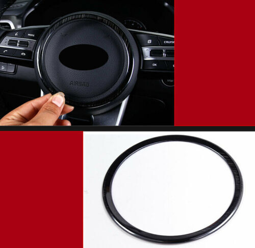 for Kia Seltos 2020-2023 Black Inner Steering Wheel Horn Button Ring Trim Cover