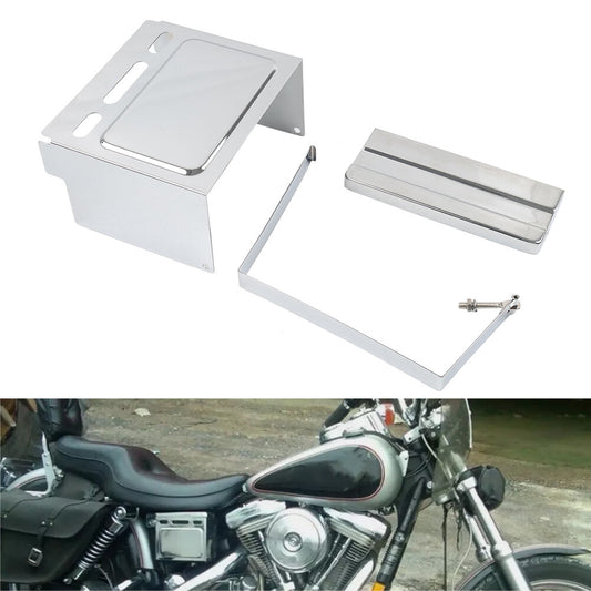 Battery Side Top Cover Strap Kit for Harley FXWG 1980-1986 FXE FXS