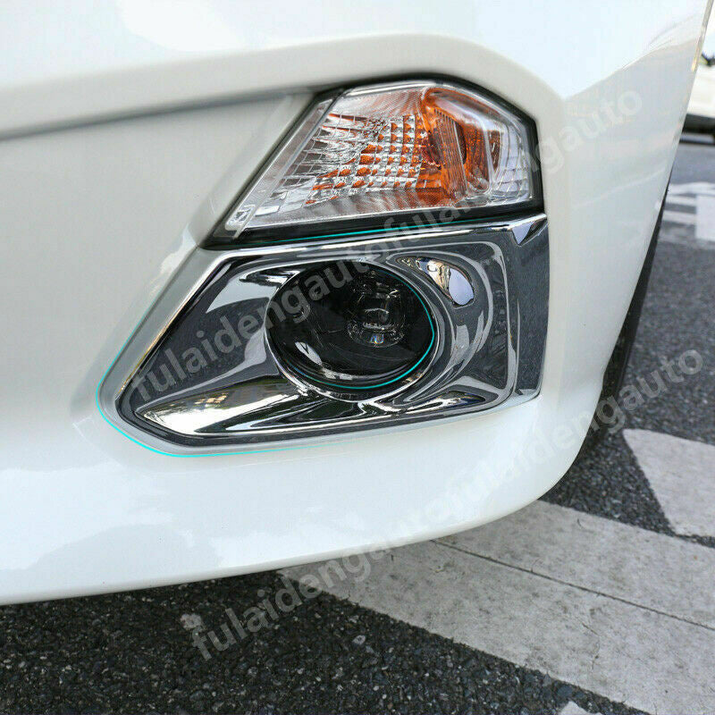 Chrome Front Bumper Fog Lights Lamp Frame Cover Trim for Nissan Altima 2019-2022