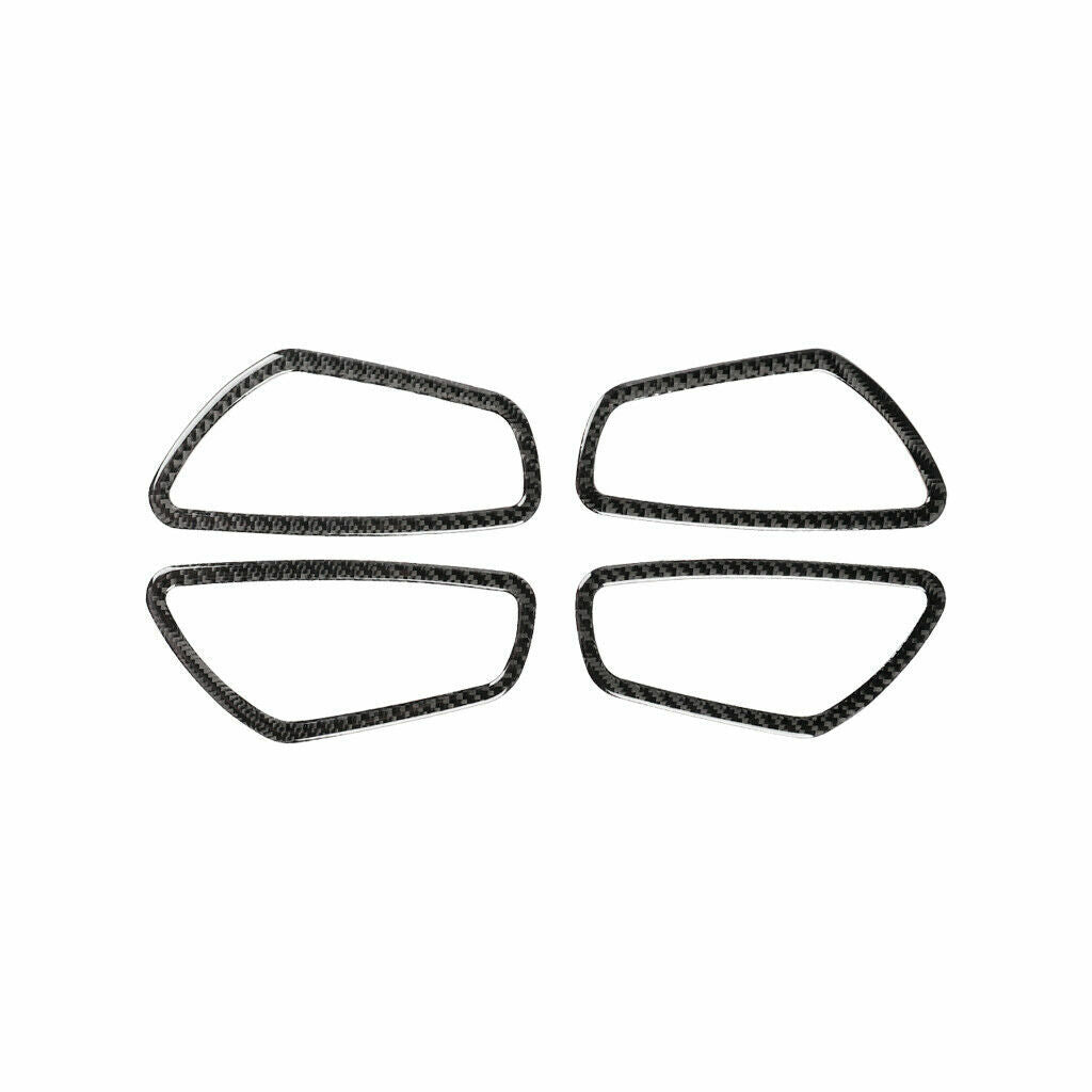 8-piece pack of carbon fiber door handle decorative stickers