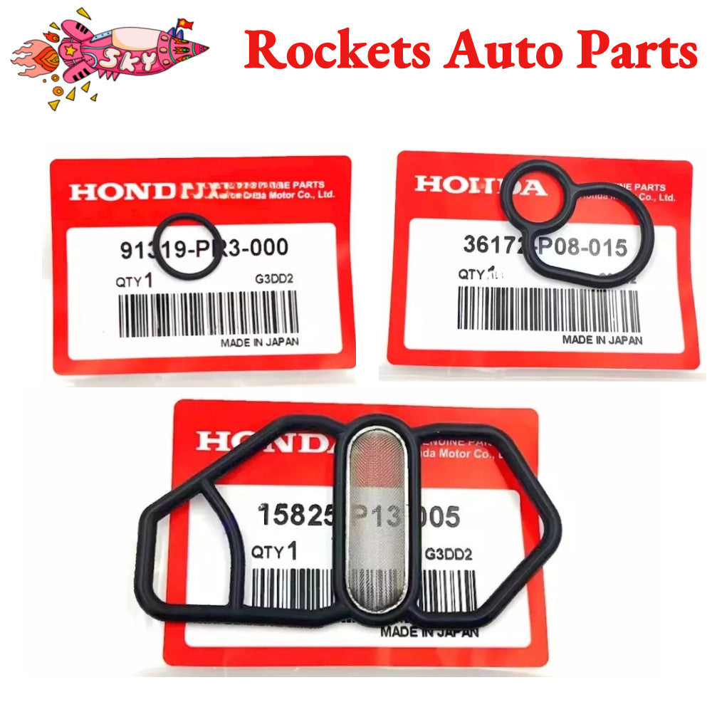 Fits 1993-2001 for Honda Prelude Dohc Vtec H22A Solenoid Gaskets Upper Lower US