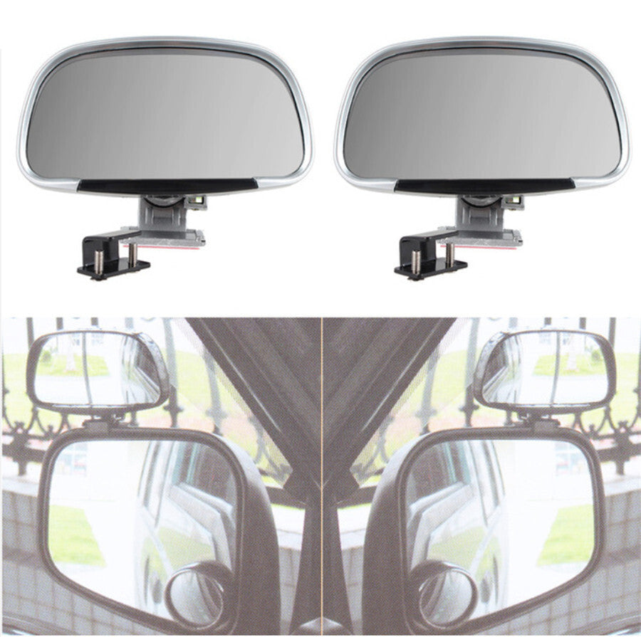 2X Blind Spot Mirror 180¡ã Adjustable Rear Side View Mirror For Car Truck SUV
