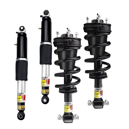 Two front shock absorber auxiliary devices suitable for BMW X3 F25 2011-2017, X4 F26 2015-2018.