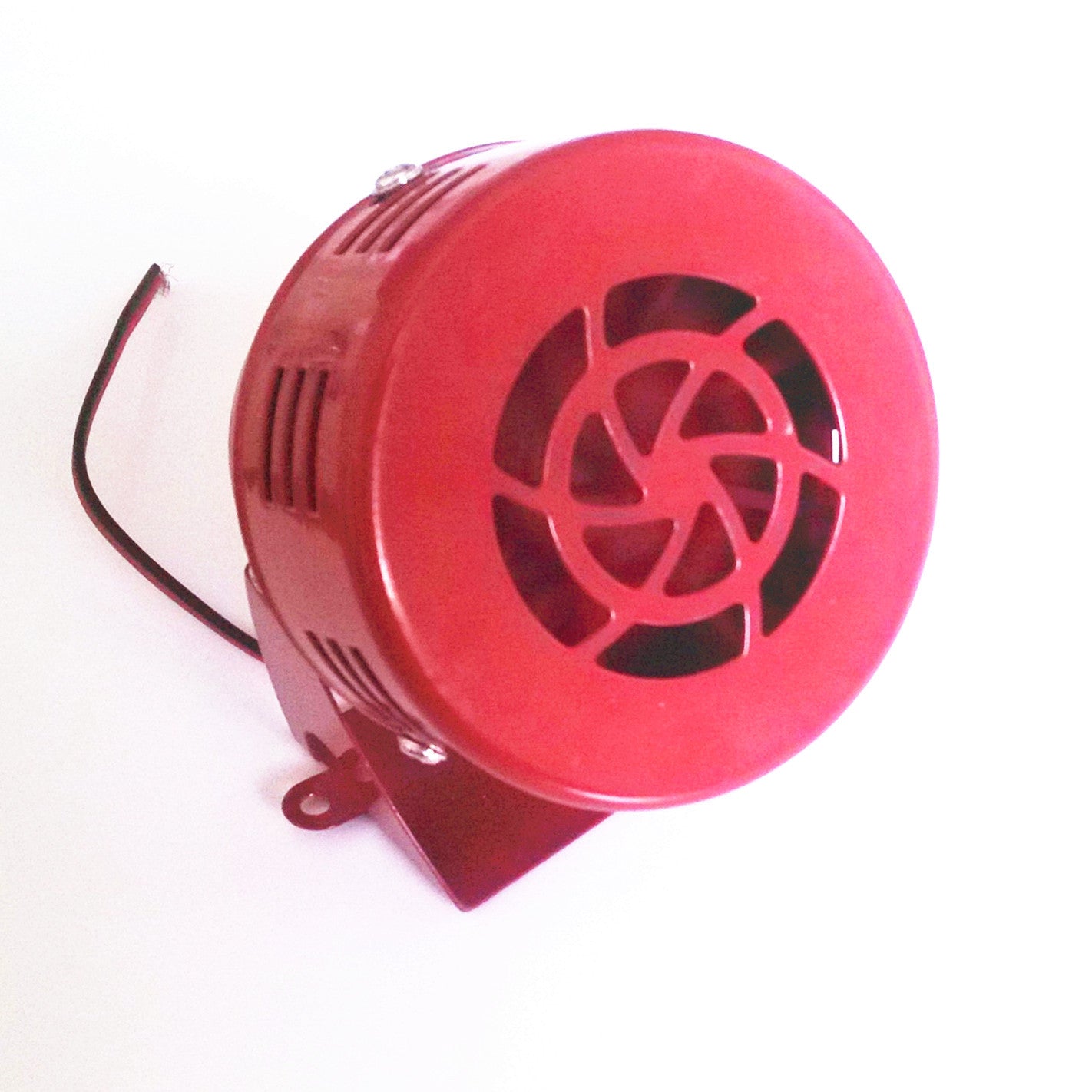 12V 110dB Red Driven Air Raid Siren Tornado Horn Alarm Loud Sound Fire Security