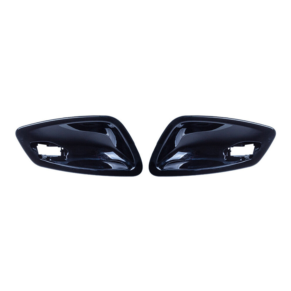 2x Inner Door Handle Bowl Cover Fit for BMW 3 Series E90 2005-2012 Glossy Black