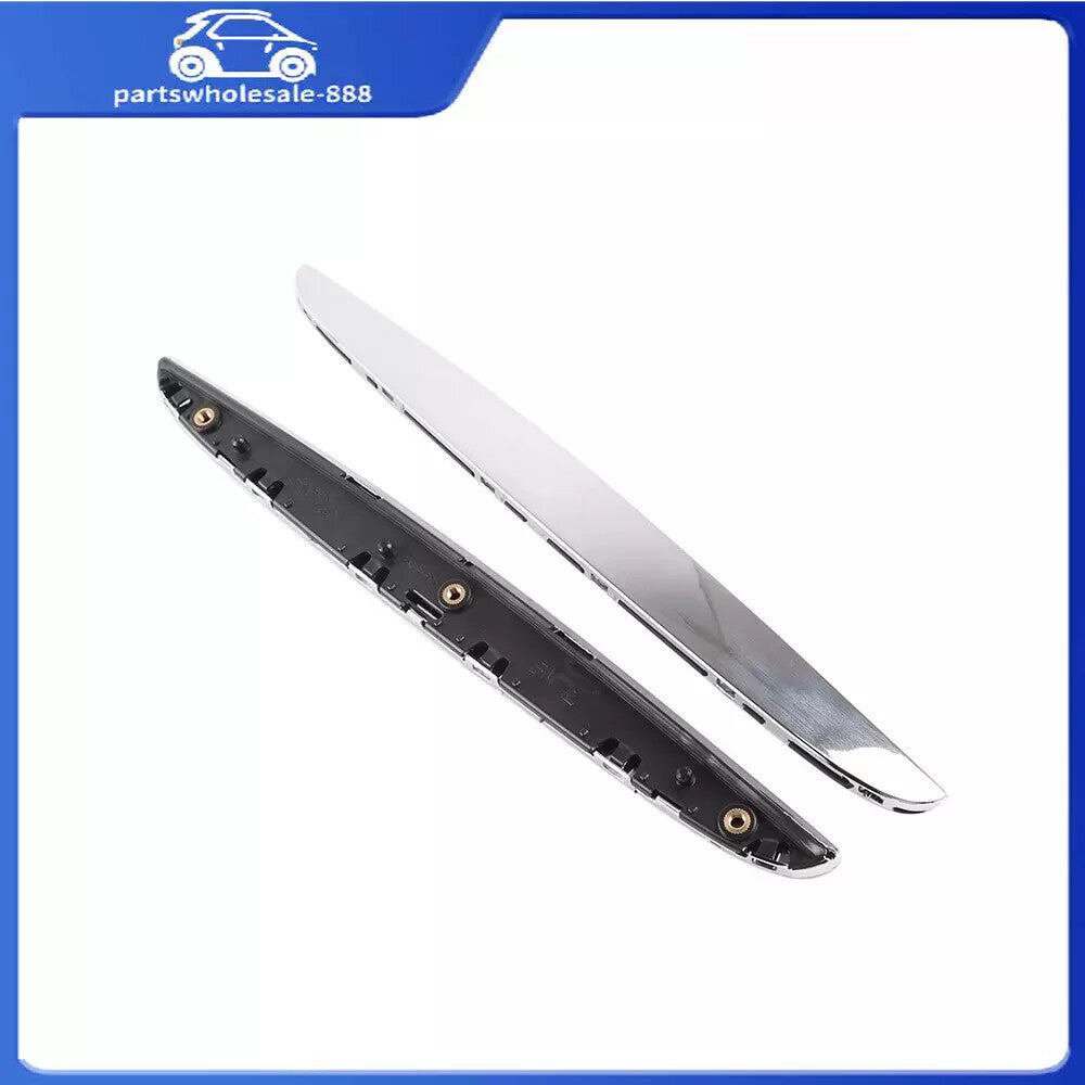 2 Front Hood Chrome Cover Trim Above Grille for BMW E90 E91 3-Series 328i 335i