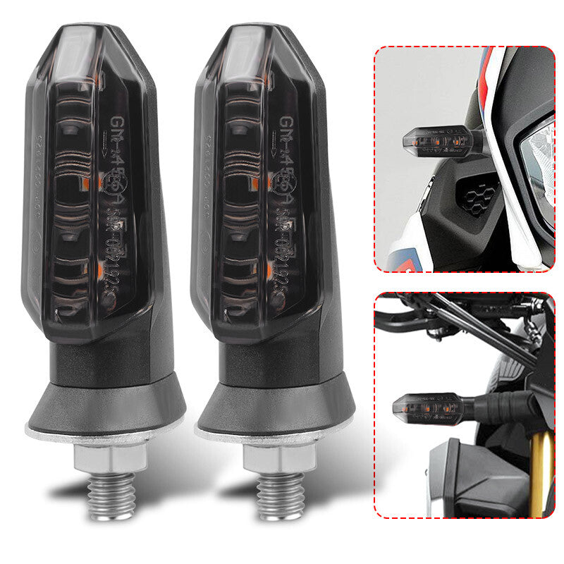 Smoke motorcycle LED turn signal flashing light indicator for Honda for Yamaha for Harley
