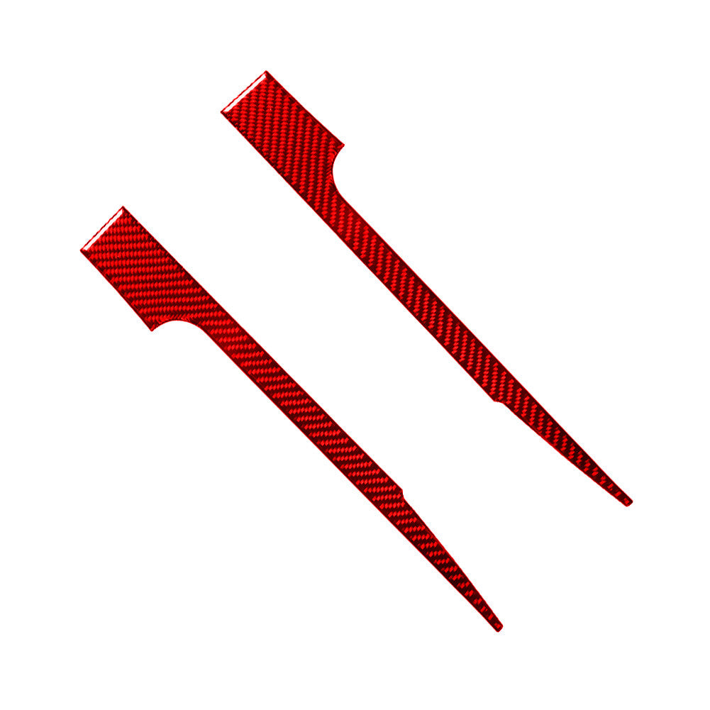 Red Carbon Fiber Center Console Decorative Strip Cover for Ford for Mustang 2005-09