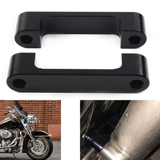 Fit for Harley Touring 1996-2013 97 Black Wrap Front Fender Brackets Spacers 30 Inch