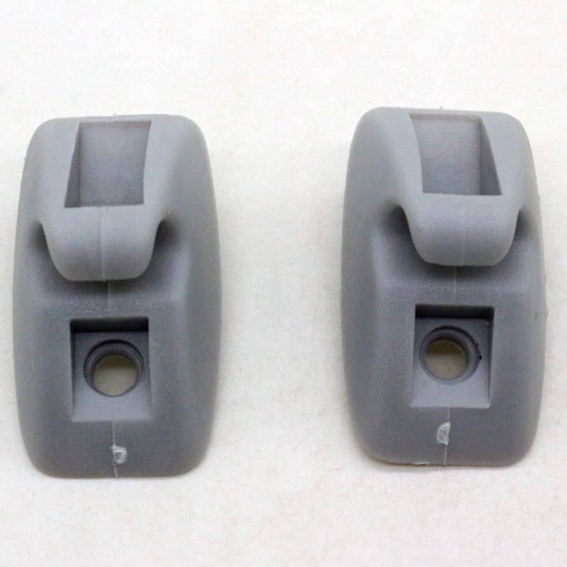 Set of 2 Gray Sun Visor Clip Holdor Hook 191857559 Fits for VW for Jetta for Golf MK1 MK2