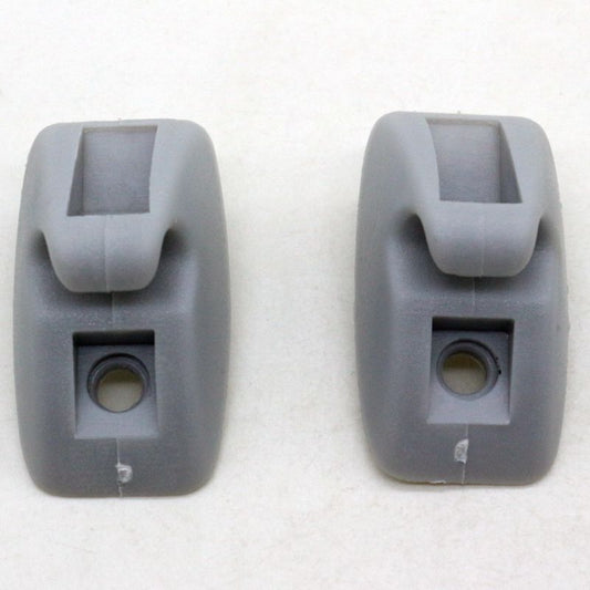 Set of 2 Gray Sun Visor Clip Holdor Hook 191857559 Fits for VW for Jetta for Golf MK1 MK2