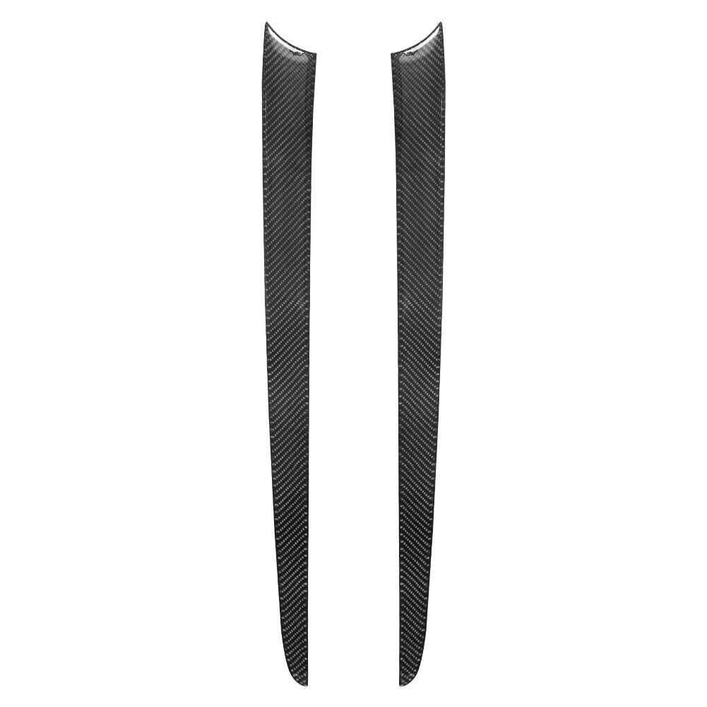 2Pcs Carbon Fiber Front Door Panel Cover Trim for Mitsubishi Outlander 2014-2016