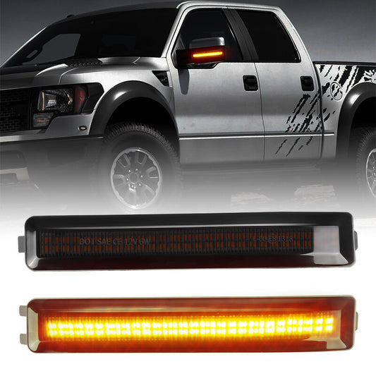 LED Side Mirror Turn Signal Light Lamp Smoked Lens for Ford 2009-2014 F150 F-150