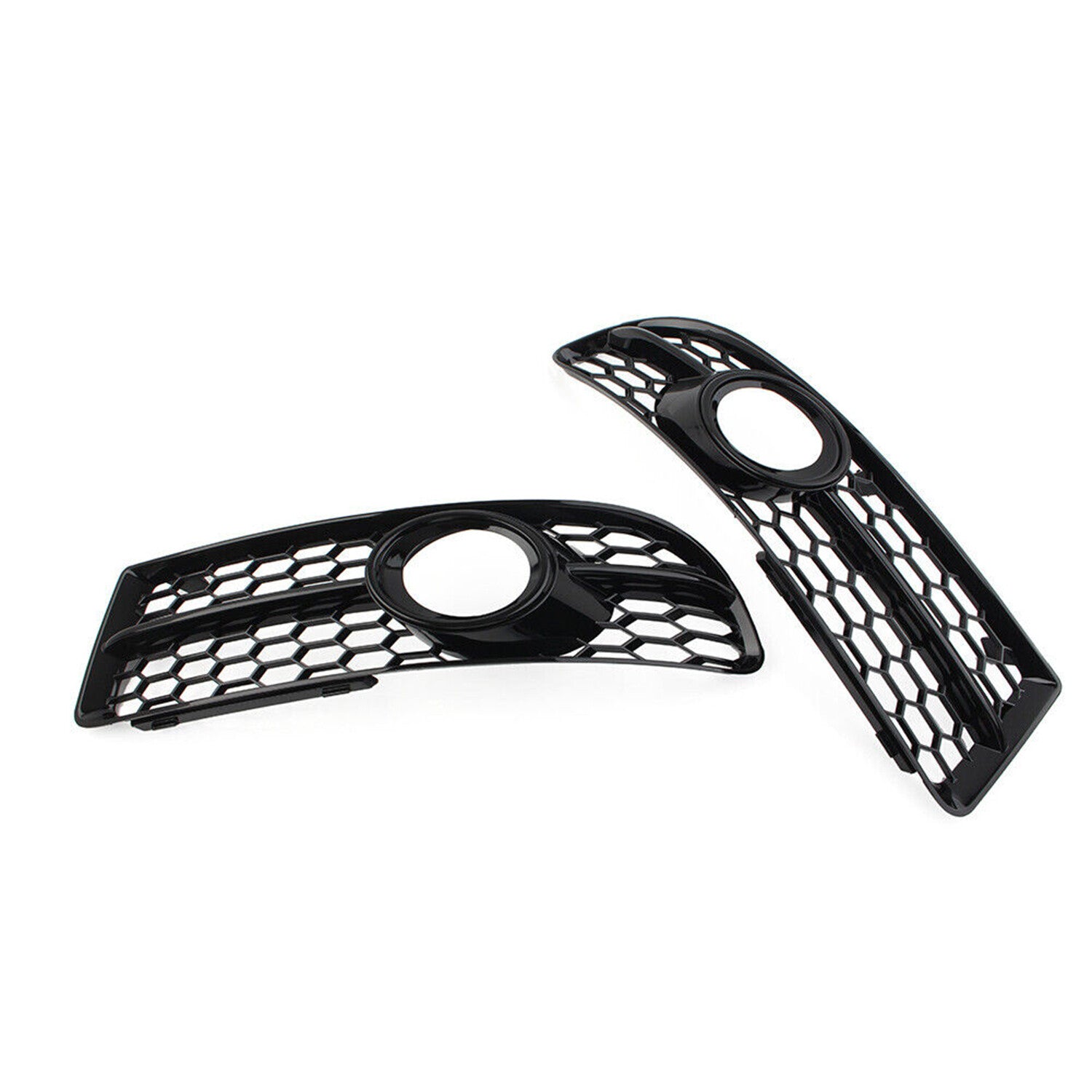 A pair of for Audi A4 B7 S Series 2005-2008 Trim Honeycomb fog light grille mesh