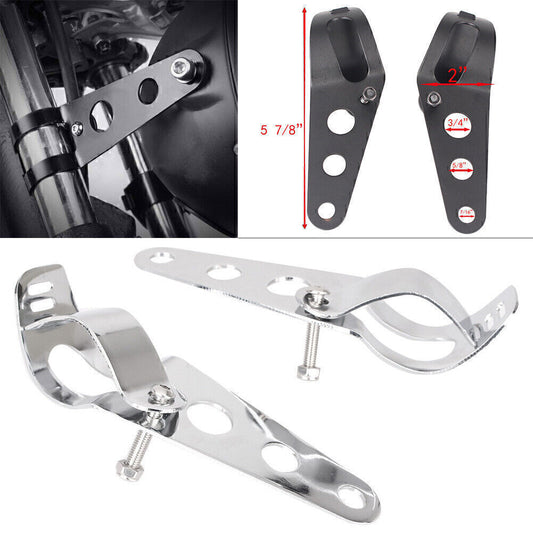 38-43mm Universal Headlight Mount Bracket Fork Ear for Harley Chopper Cafe Racer