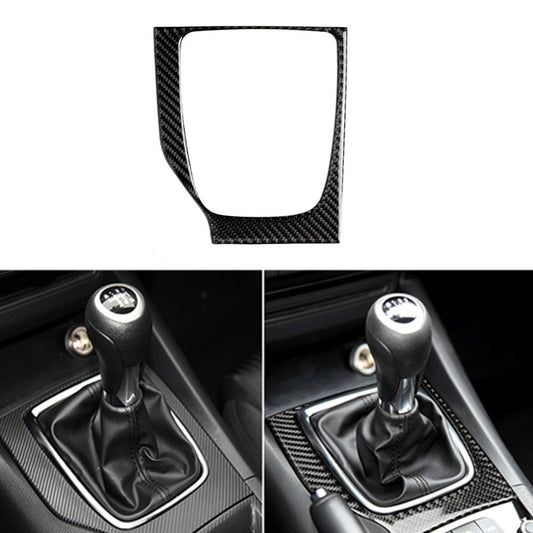 Carbon Fiber Manual MT Gear Shift Panel Cover Trim for Mazda 3 Axela 2017 2018