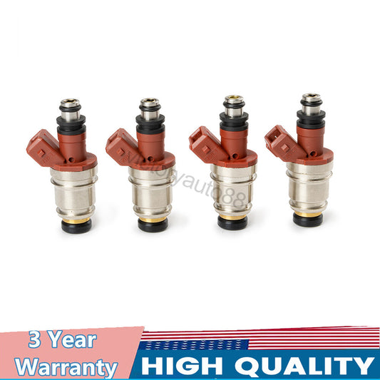4-pack JS21-1 16600-86G00 new Fuel Injectors for Nissan Pickup Trucks D21 2.4L I4