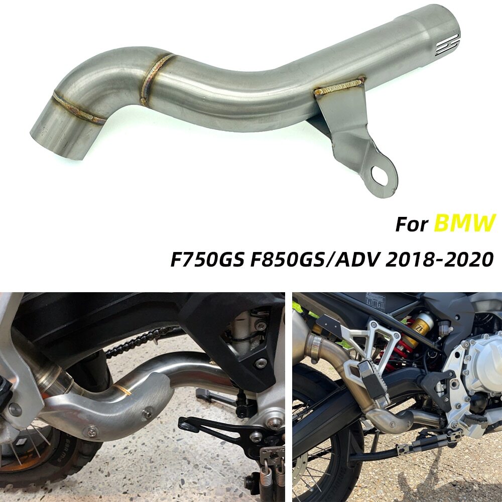 Slip On for BMW F850GS F750GS 2018-2020 Modified Exhaust Mid Link Pipe Stainless