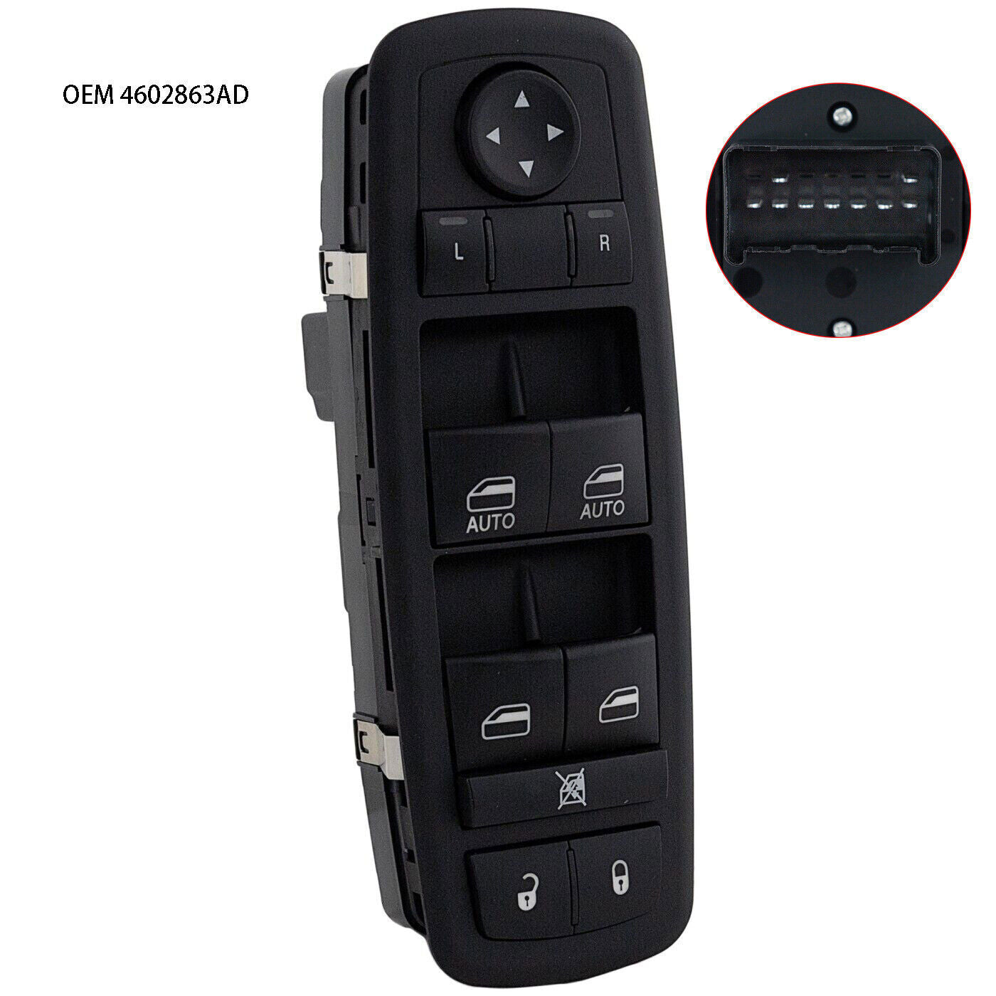 for Dodge for Ram 2009-2012 New Power Window Switch Driver Side 4602863AD Durability
