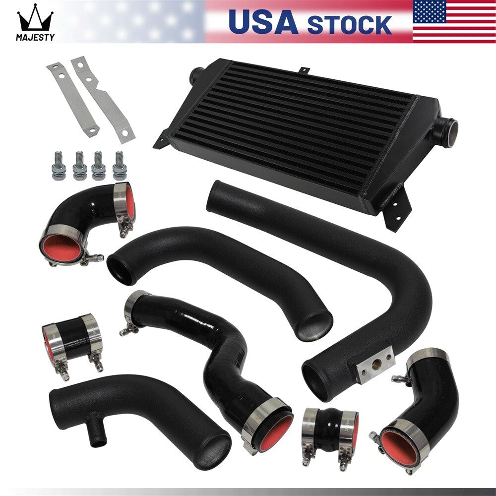 Front Mount Intercooler+Pipe Kit for Audi A4 1.8T Turbo B6 Quattro 2002-2006 BK