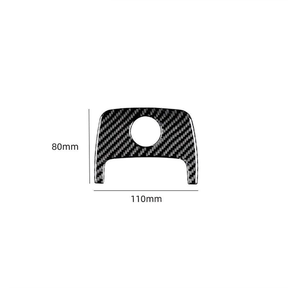 Carbon Fiber Armrest Compartment Handle Cover Trim for Jeep for Wrangler JK 2011-17