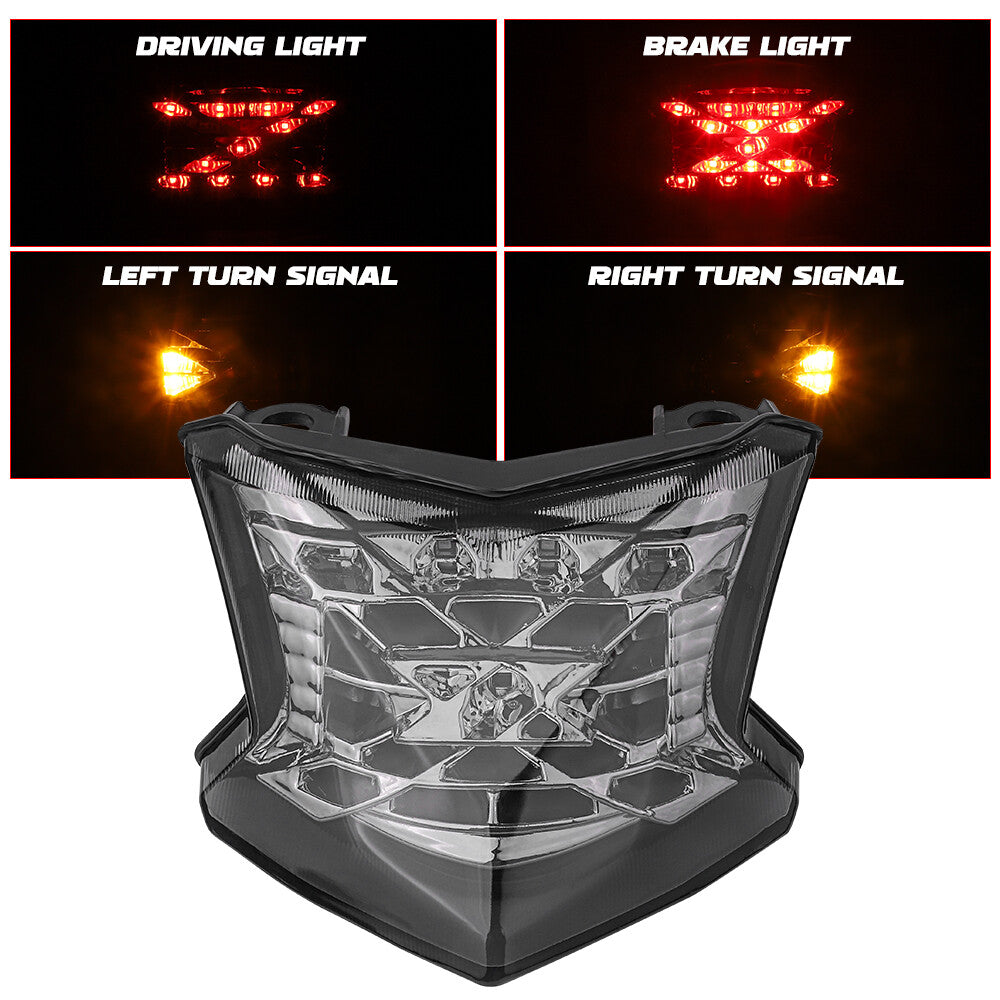 Motorcycle LED Tail Light Rear Brake Turn Lamp for Kawasaki Z900 Z650 2017-2024