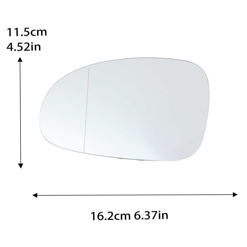 for VW for Golf 5 03-08 left exterior mirror rear view mirror glass with heated