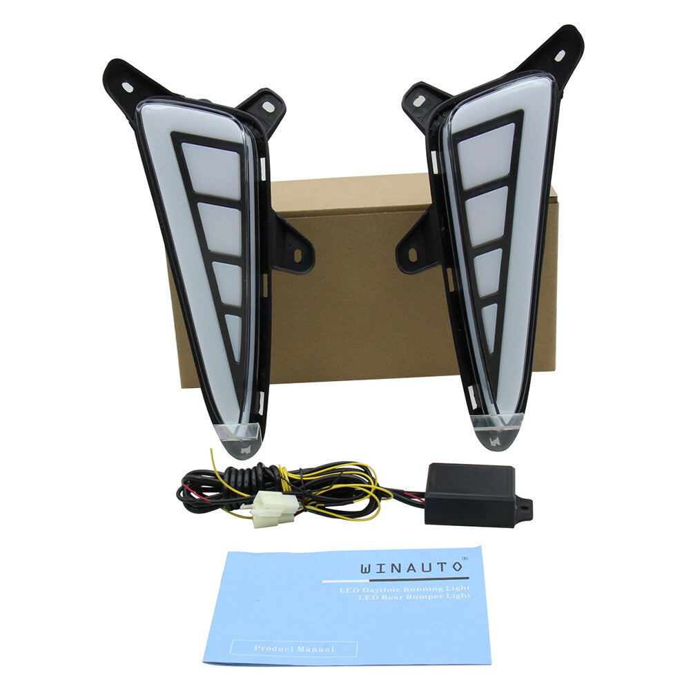 LED Daytime Running Fog Lights For W/ Signal Kit For 2016-20 17 for Toyota C-HR CHR