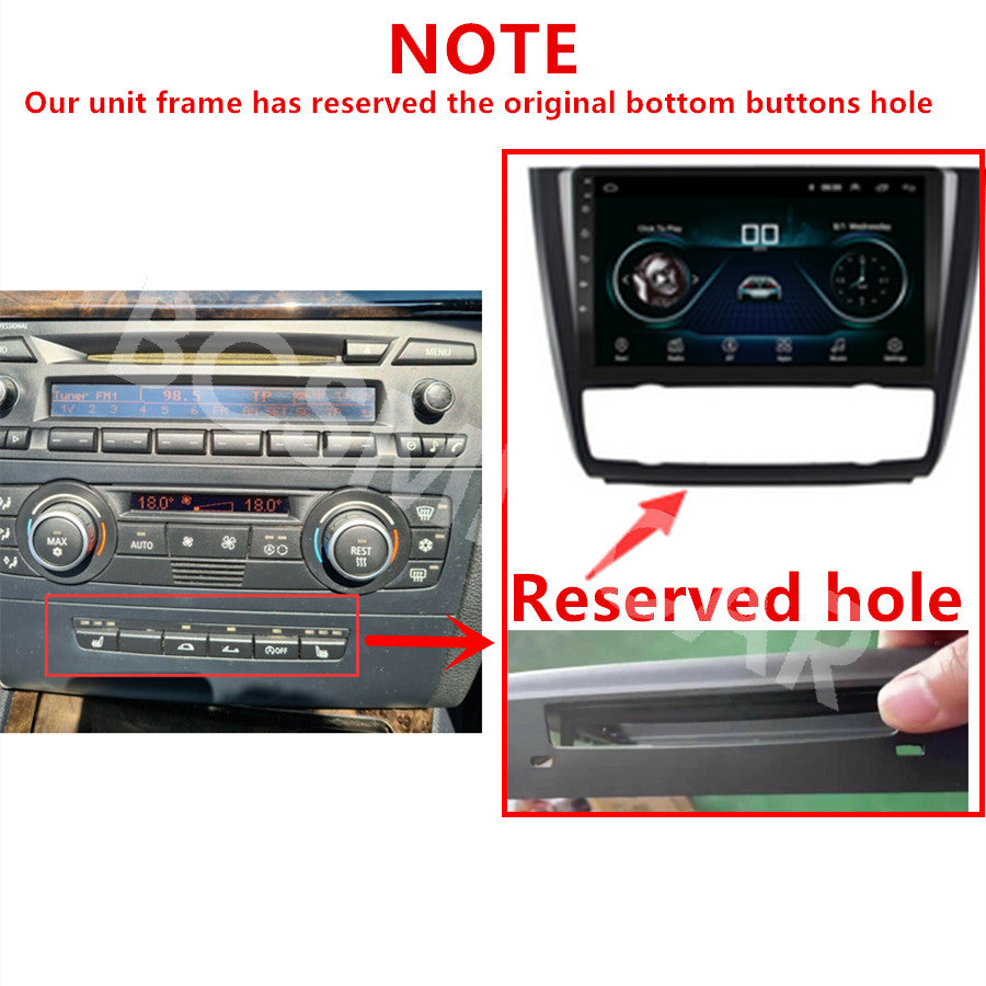 Touch Screen Car MP5 Player GPS WiFi Fit for BMW 1 Series E87 Auto A/C 2004-2011