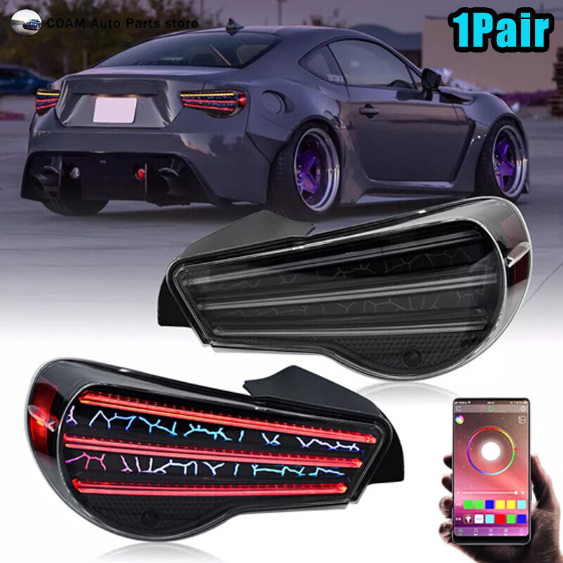 RGB color LED taillights suitable for Toyota 86/ for Subaru BRZ/ for Scion FR-S 2012-2020 rear lights.