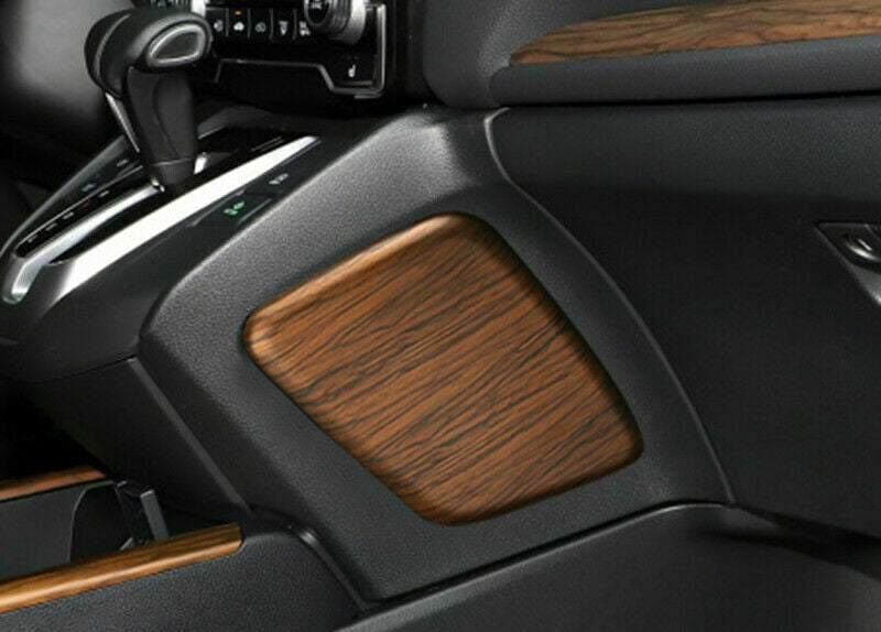 for Honda CR-V 2017-2022 Wood Grain Central Console Gear Shift Side Panel Trim