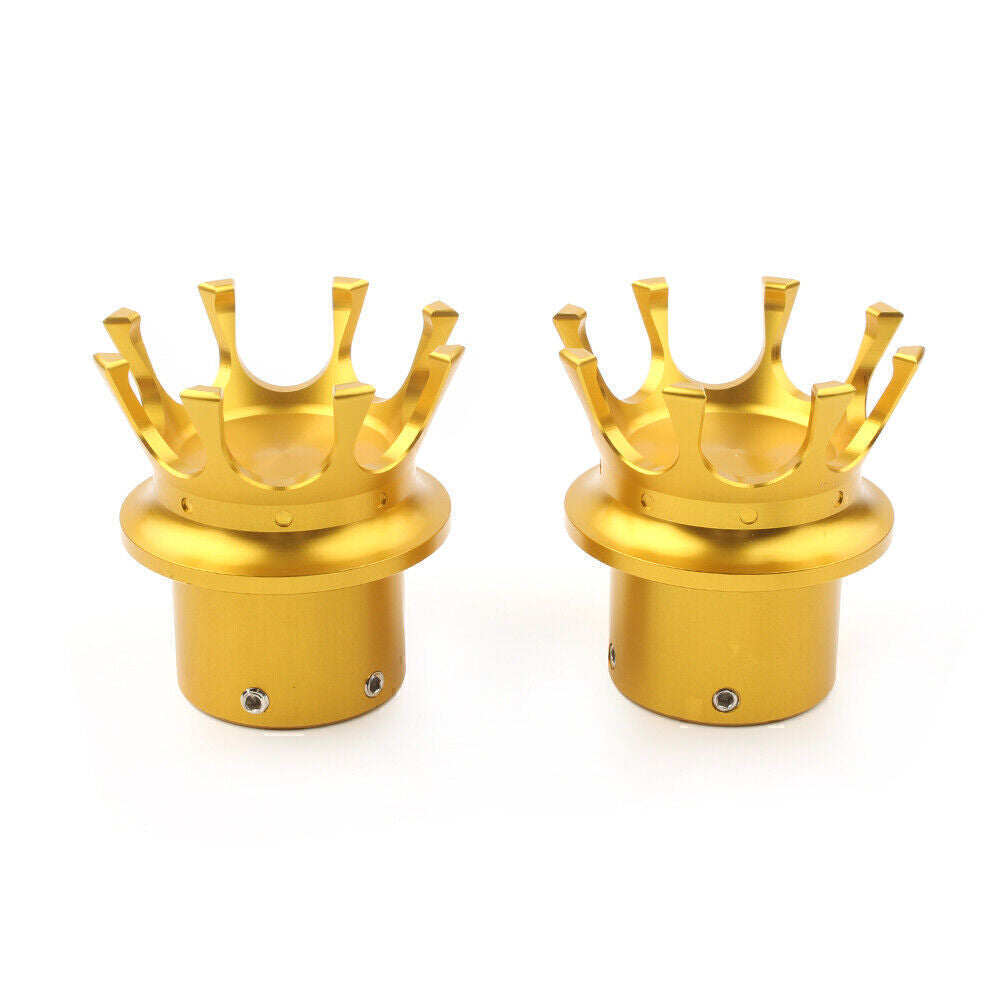 Front Axle Nut Cover Bolt Cap for Harley XL 883 1200 Dyna Touring Glide Gold