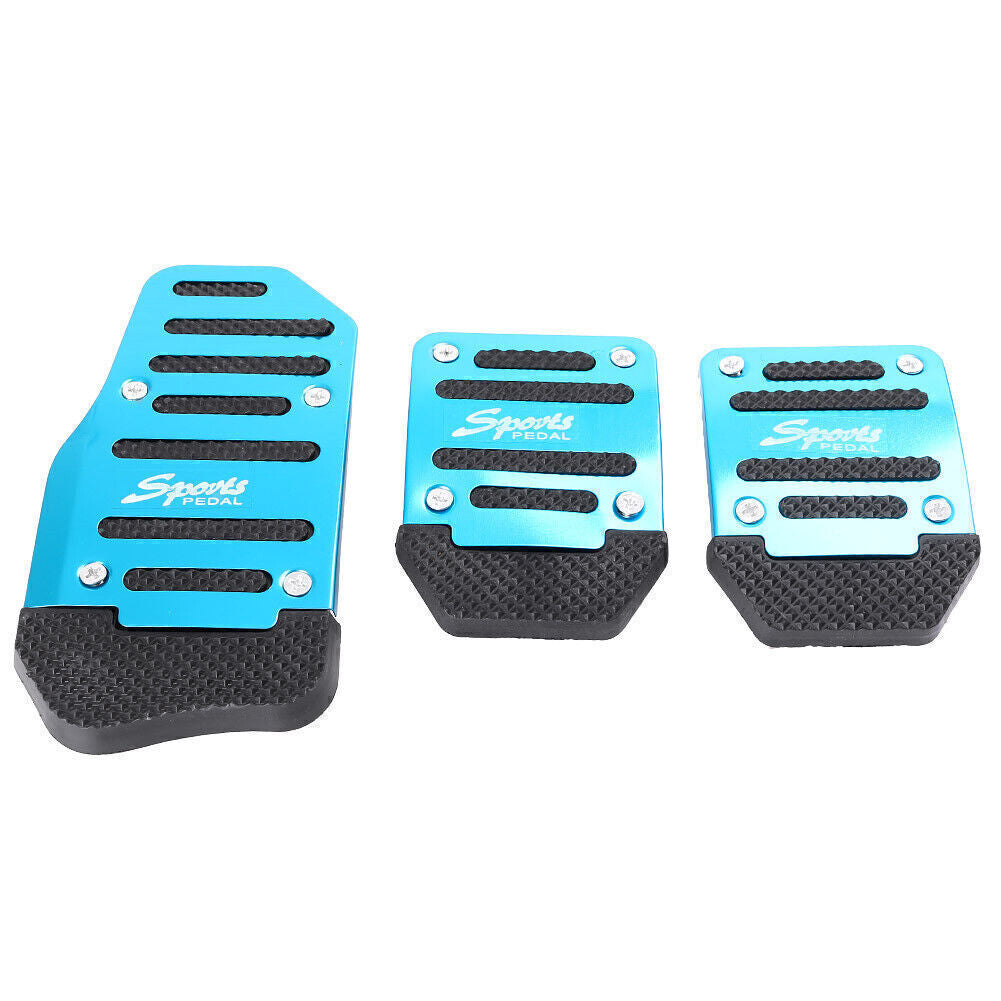 For Manual Cars Sport Pedals Blue Unversal Car Brake Clutch Throttle Foot pedal