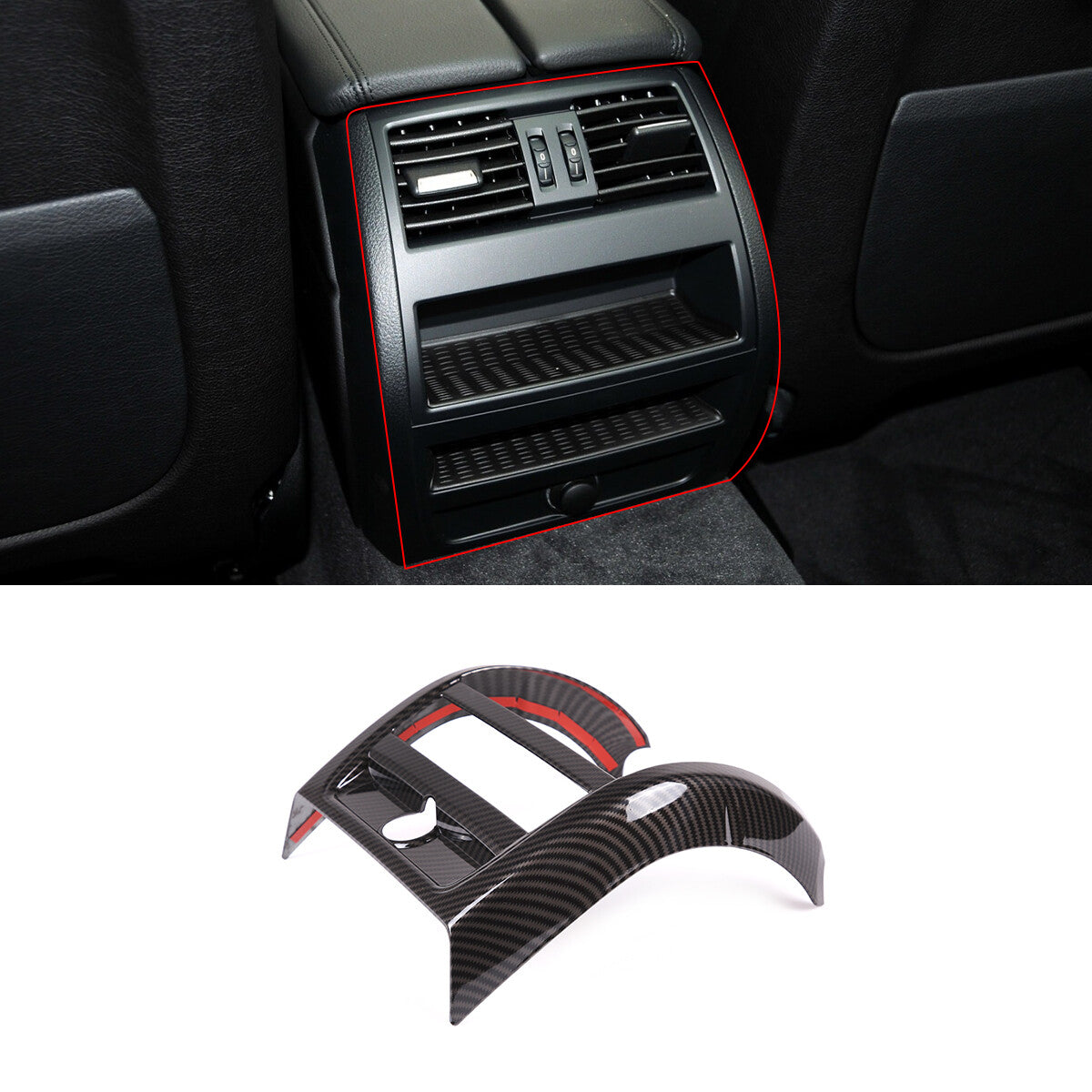 Carbon Fiber Center Console Vent Cover for Toyota Tacoma 2016-21 USA