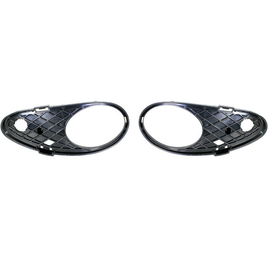 Pair For 2003-2007Mercedes for Benz C230 Front Bumper Fog Light Trim Cover