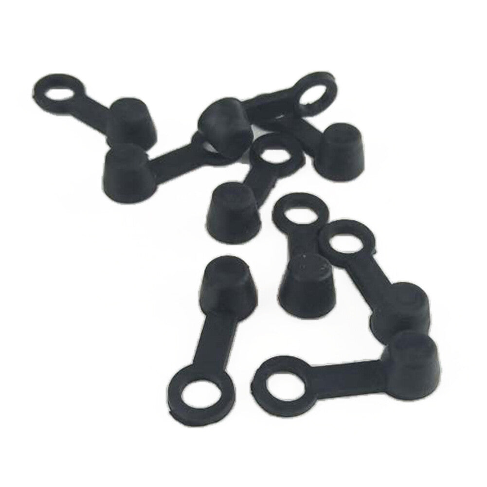 100x 3cm Rubber Brake Bleeder Screw Cap Lube Grease Nipple Oil Drain Tip Cover