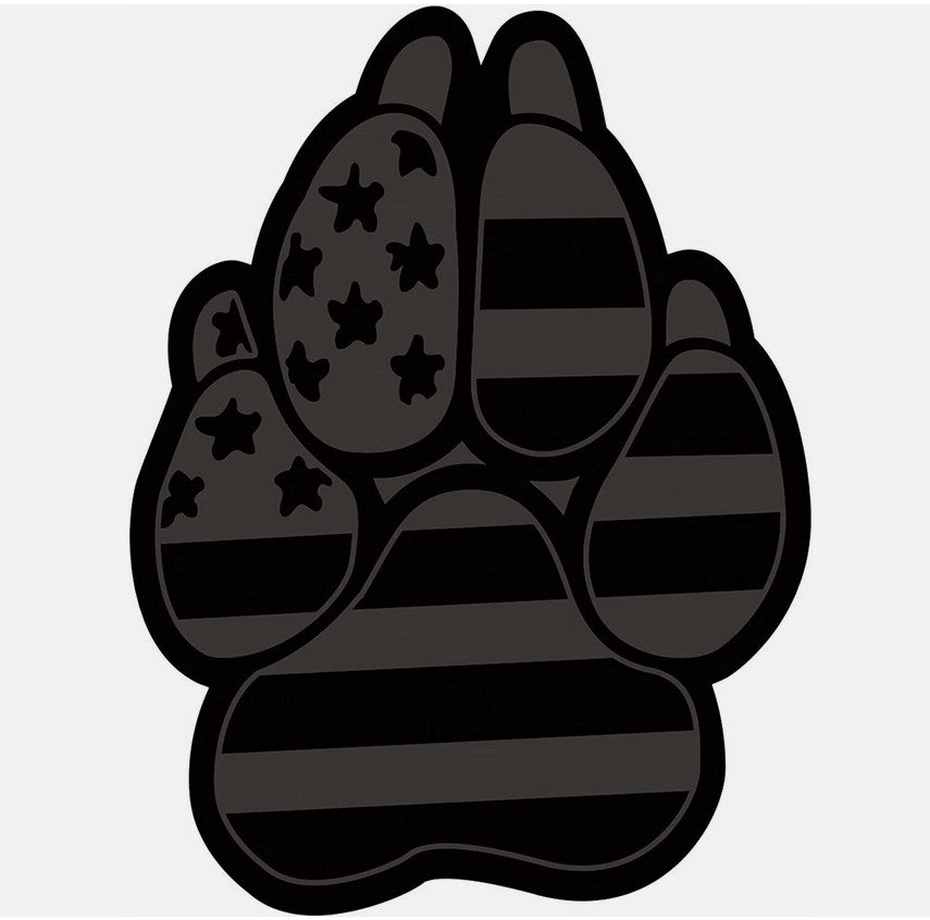 Car side fender rear boot badge decal black magnetic dog paw  for ford