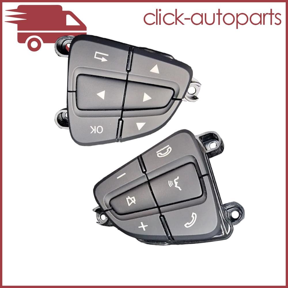Set of 2 Steering Wheel Switch Button Cover for SL SLC SLK CLA GLA GLE GLS Black