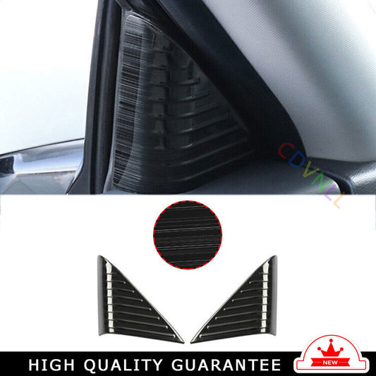 A Post Front Triangle Cover Trim 2PCS for Nissan 2019-2022 Altima Black Titanium