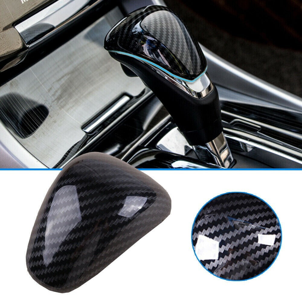 Carbon Fiber Gear Shift Knob Cover Trim Interior Decor for Honda Accord 2013-17