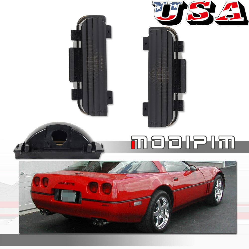 Rear side emergency lights (LH+RH) on tailgate, applicable to 84-90 for Corvette C4