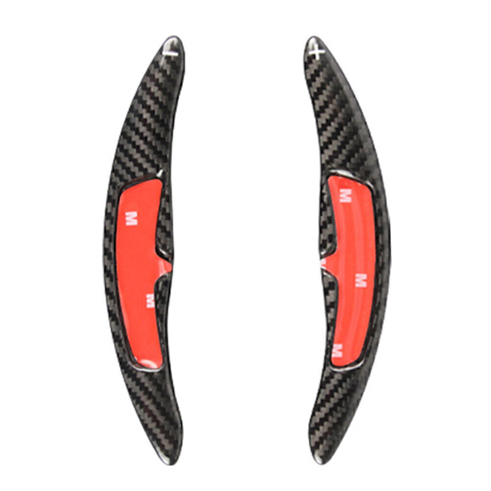 for Porsche for 911 991 718 Spyder 2x Carbon Fiber Steering Wheel Paddle Shift Fit