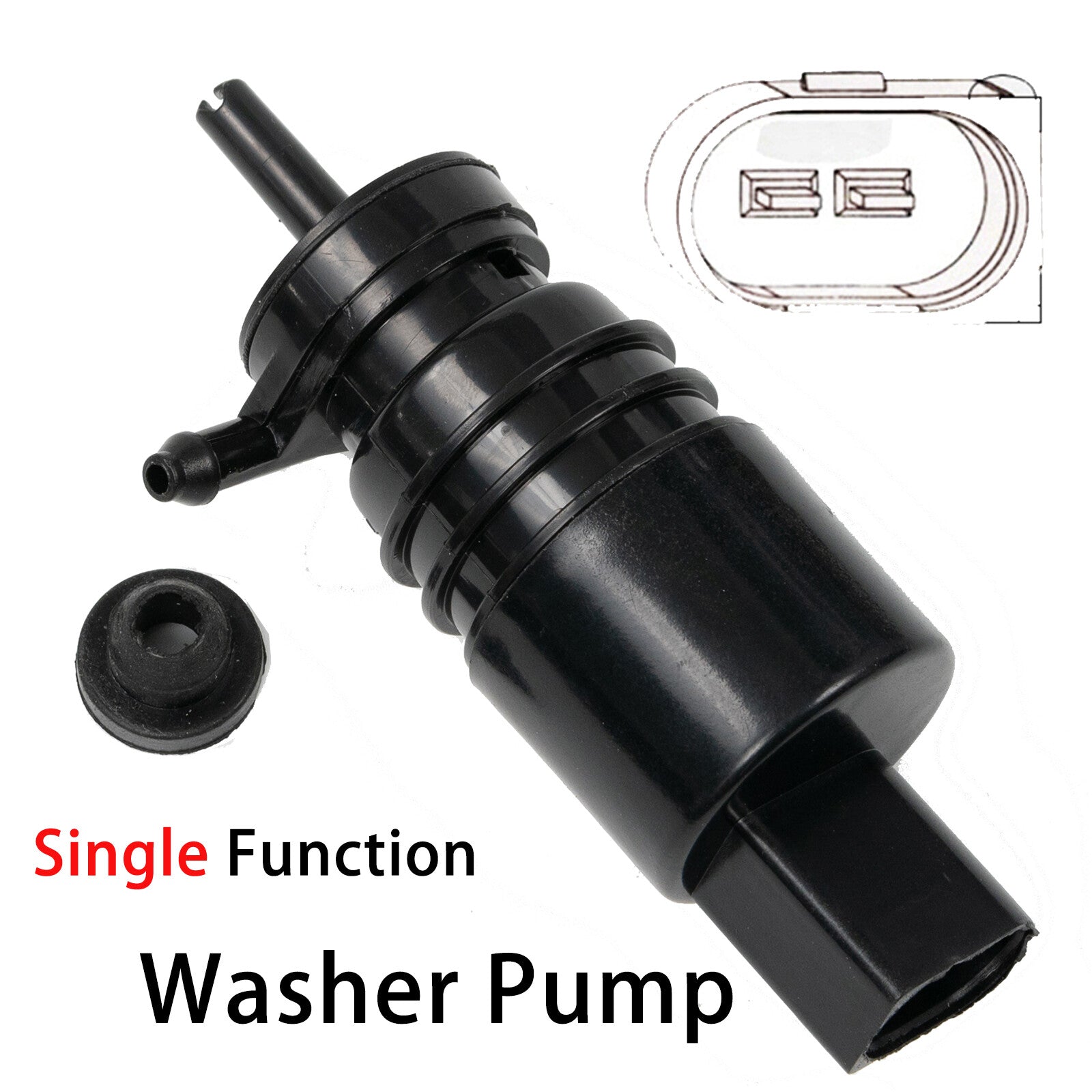 Car Water Outlet Windshield Washer Pump for BMW Replaces 67126934159,67127302589