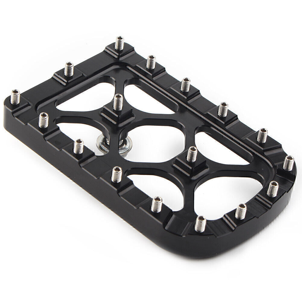 Black MX Style Large Brake Pedal Pad Cover Fit HarleySoftail FLD Electra Glide